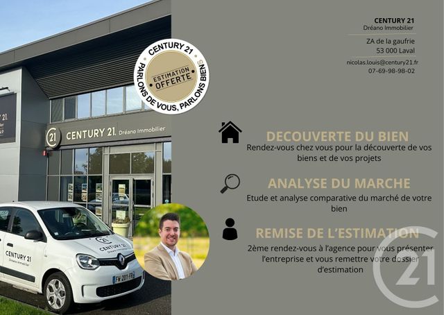 maison à vendre - 8 pièces - 221.0 m2 - MAYENNE - 53 - PAYS-DE-LOIRE - Century 21 Dréano Immobilier