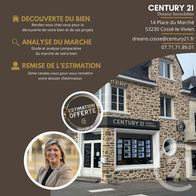 Afficher la photo en grand maison à vendre - 6 pièces - 129.0 m2 - BALLOTS - 53 - PAYS-DE-LOIRE - Century 21 Dréano Immobilier