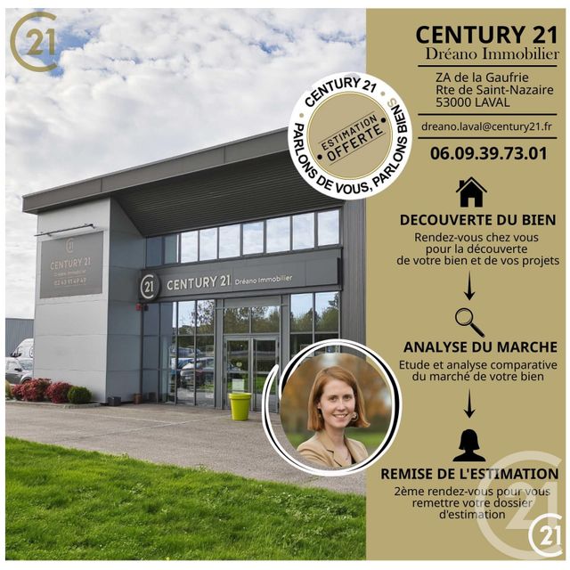 immeuble à vendre - 274.08 m2 - MONTJEAN - 53 - PAYS-DE-LOIRE - Century 21 Dréano Immobilier