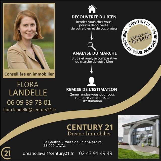 Afficher la photo en grand maison à vendre - 3 pièces - 74.05 m2 - VAL DU MAINE - 53 - PAYS-DE-LOIRE - Century 21 Dréano Immobilier