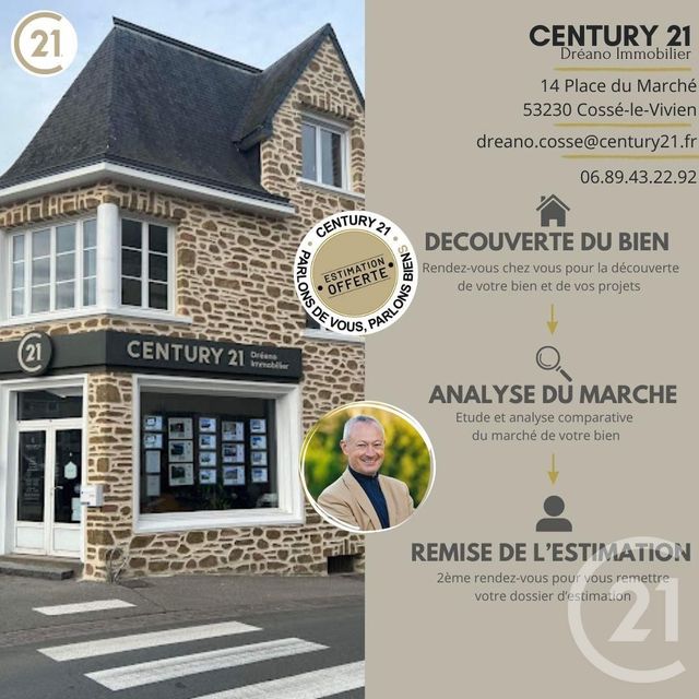 maison à vendre - 1 pièce - 180.0 m2 - VISSEICHE - 35 - BRETAGNE - Century 21 Dréano Immobilier