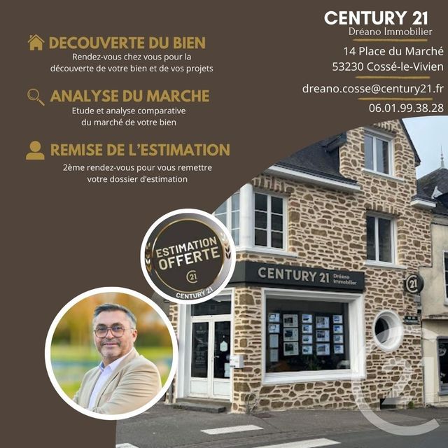 Afficher la photo en grand maison à vendre - 5 pièces - 154.0 m2 - CRAON - 53 - PAYS-DE-LOIRE - Century 21 Dréano Immobilier