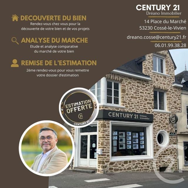 Afficher la photo en grand maison à vendre - 5 pièces - 90.0 m2 - MONTJEAN - 53 - PAYS-DE-LOIRE - Century 21 Dréano Immobilier